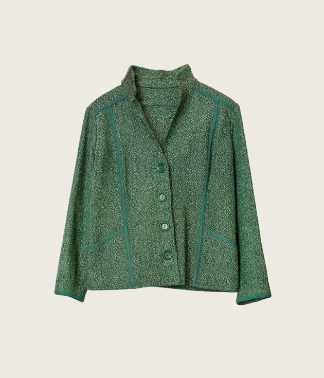 Hand-knitted oversized shawl cardigan